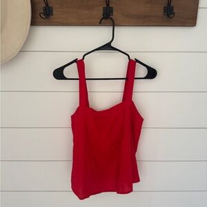 J. Crew Red Tank Top w Bow